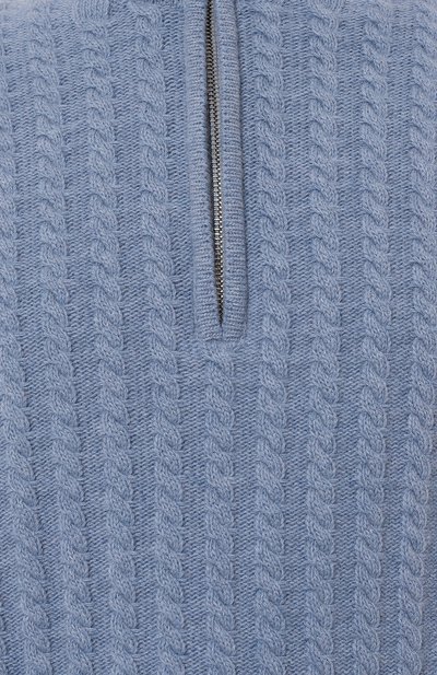 Джемпер из шерсти и кашемира ANDREA CAMPAGNA голубого цвета по цене 84800 руб., арт. AC03B, фото 5 Джемпер из шерсти и кашемира ANDREA CAMPAGNA, арт. AC03B, фото 5