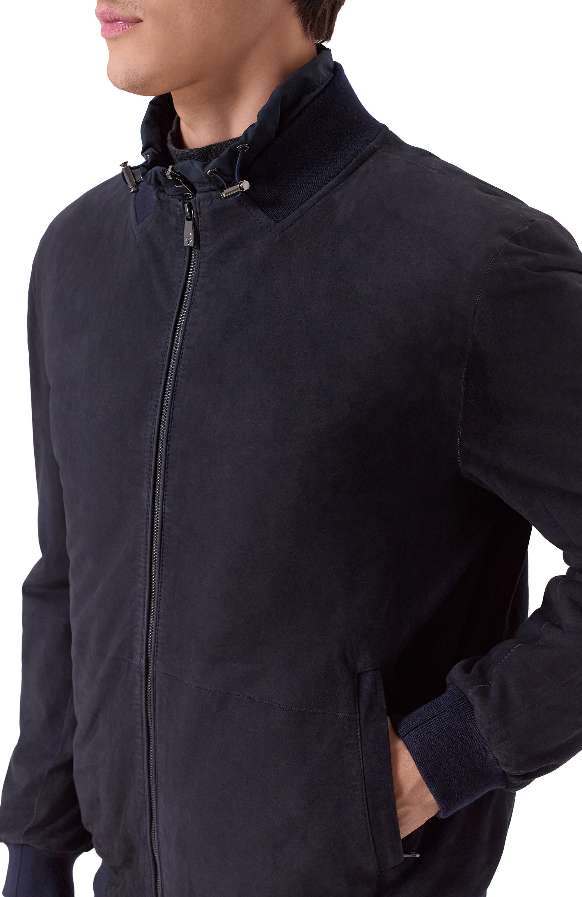 Замшевый бомбер CORNELIANI, арт. 26L5D6-2620102, фото 5