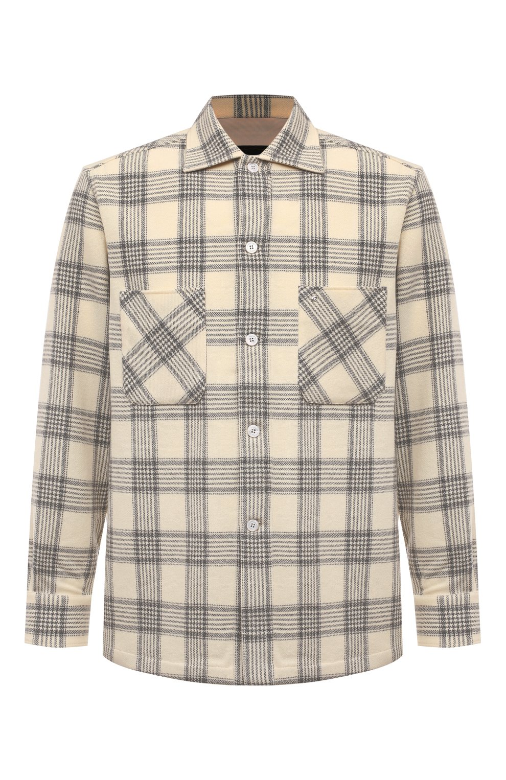 Шерстяная куртка-рубашка STEFANO RICCI кремового цвета по цене 112000 руб., арт. SP007097/WC006R, фото 1 Шерстяная куртка-рубашка STEFANO RICCI, арт. SP007097/WC006R, фото 1