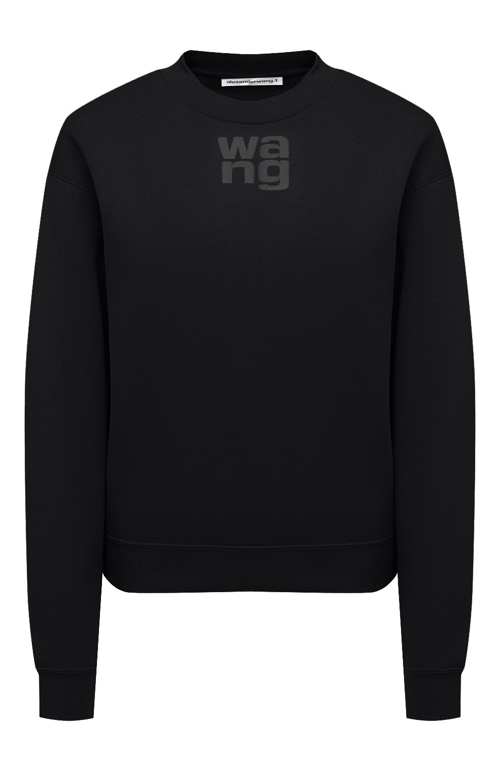 Хлопковый свитшот ALEXANDERWANG.T черного цвета по цене 18900 руб., арт. 4CC1201157, фото 1 Хлопковый свитшот ALEXANDERWANG.T, арт. 4CC1201157, фото 1