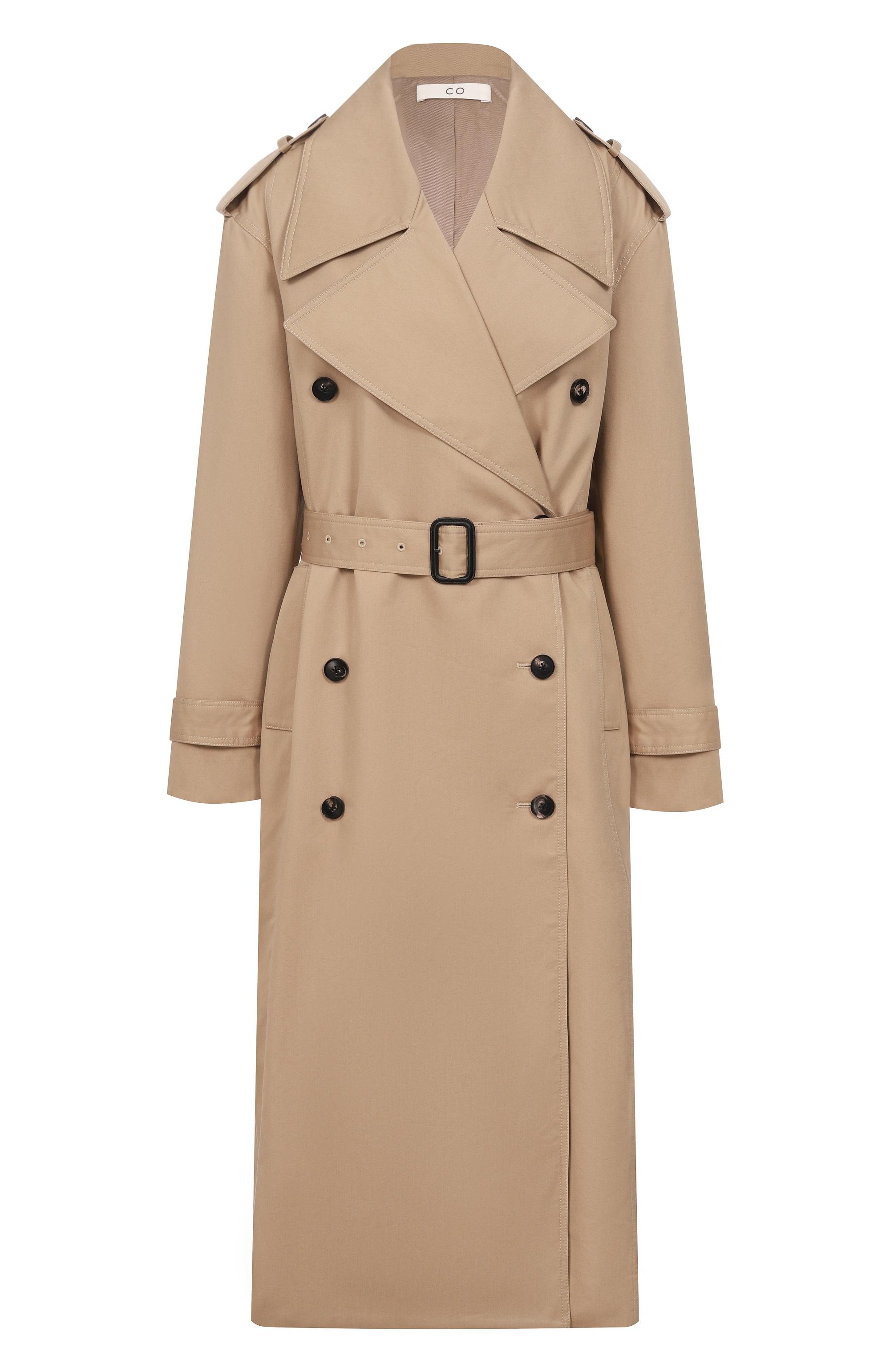 Хлопковый тренч CO бежевого цвета по цене 137500 руб., арт. 6043WRT, фото 1 Хлопковый тренч CO, арт. 6043WRT, фото 1
