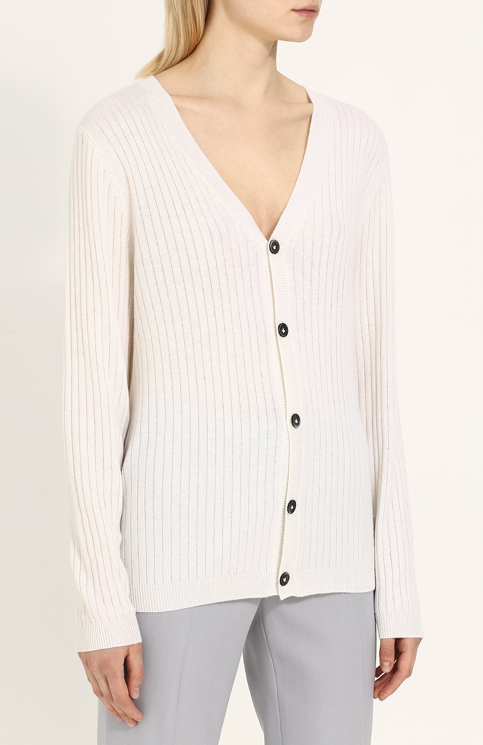 Однотонный кашемировый кардиган на пуговицах FTC, арт. 707-1120, фото 3