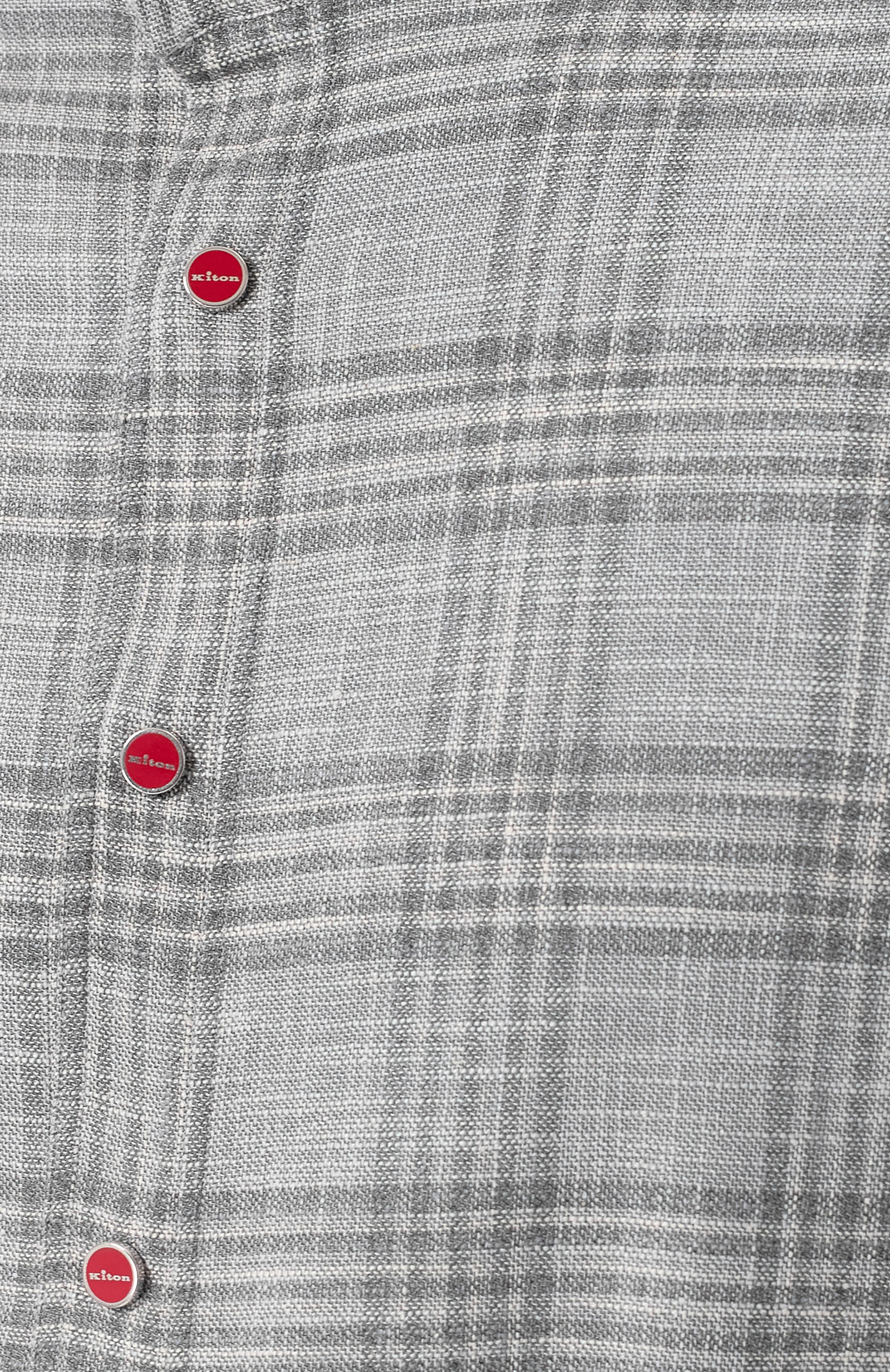 Рубашка из шерсти и шелка KITON, арт. UMCMARK0617E20, фото 6