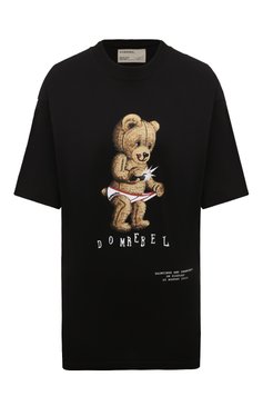 Женская хлопковая футболка DOMREBEL черного цвета, арт. SNAPSH0T/T-SHIRT | Фото 1 (Рукава: Короткие; Длина (для топов): Стандартные; Стили: Гранж; Принт: С принтом; Материал сплава: Проставлено; Материал внешний: Хлопок; Женское Кросс-КТ: Футболка-одежда; Драгоценные камни: Проставлено)