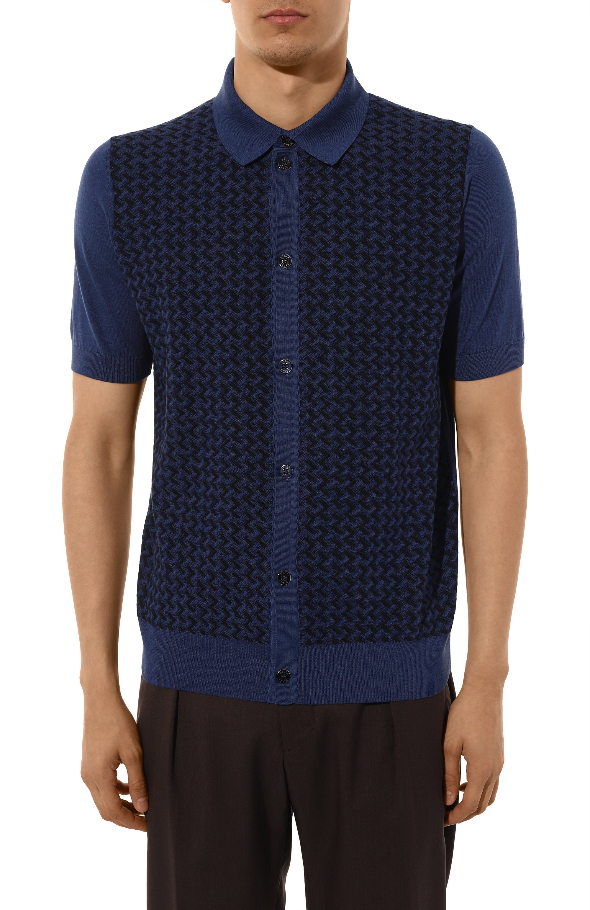 Рубашка из шелка и хлопка ZILLI, арт. KBBP02M0145VMEXC0, фото 3