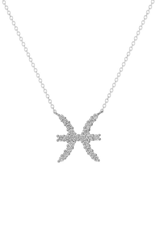 Кулон Zodiac - Рыбы Mercury MP29196/WG Бесцветный  MP29196/WG Фото 2