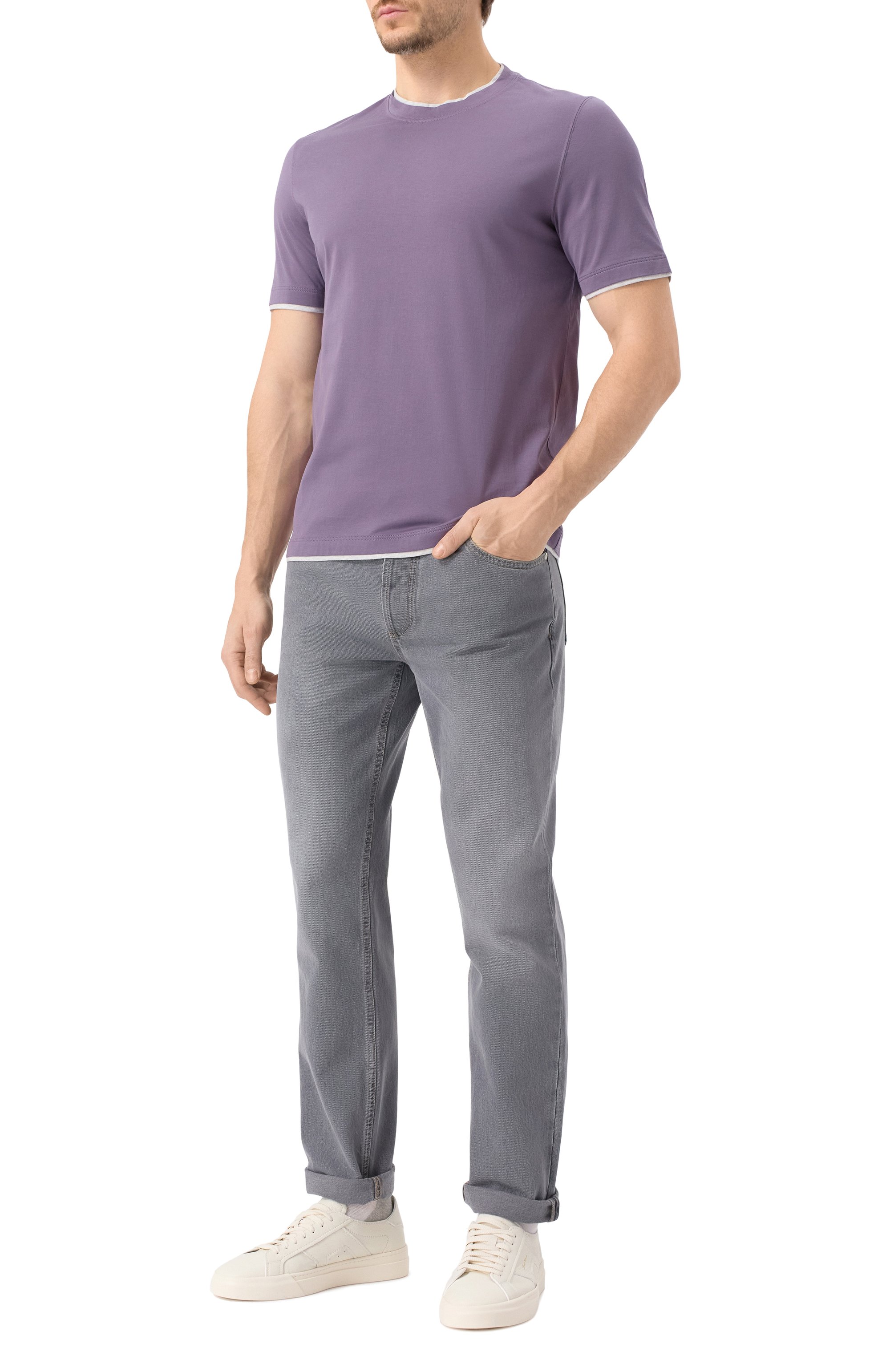 Джинсы traditional fit BRUNELLO CUCINELLI, арт. M240PB3210, фото 2