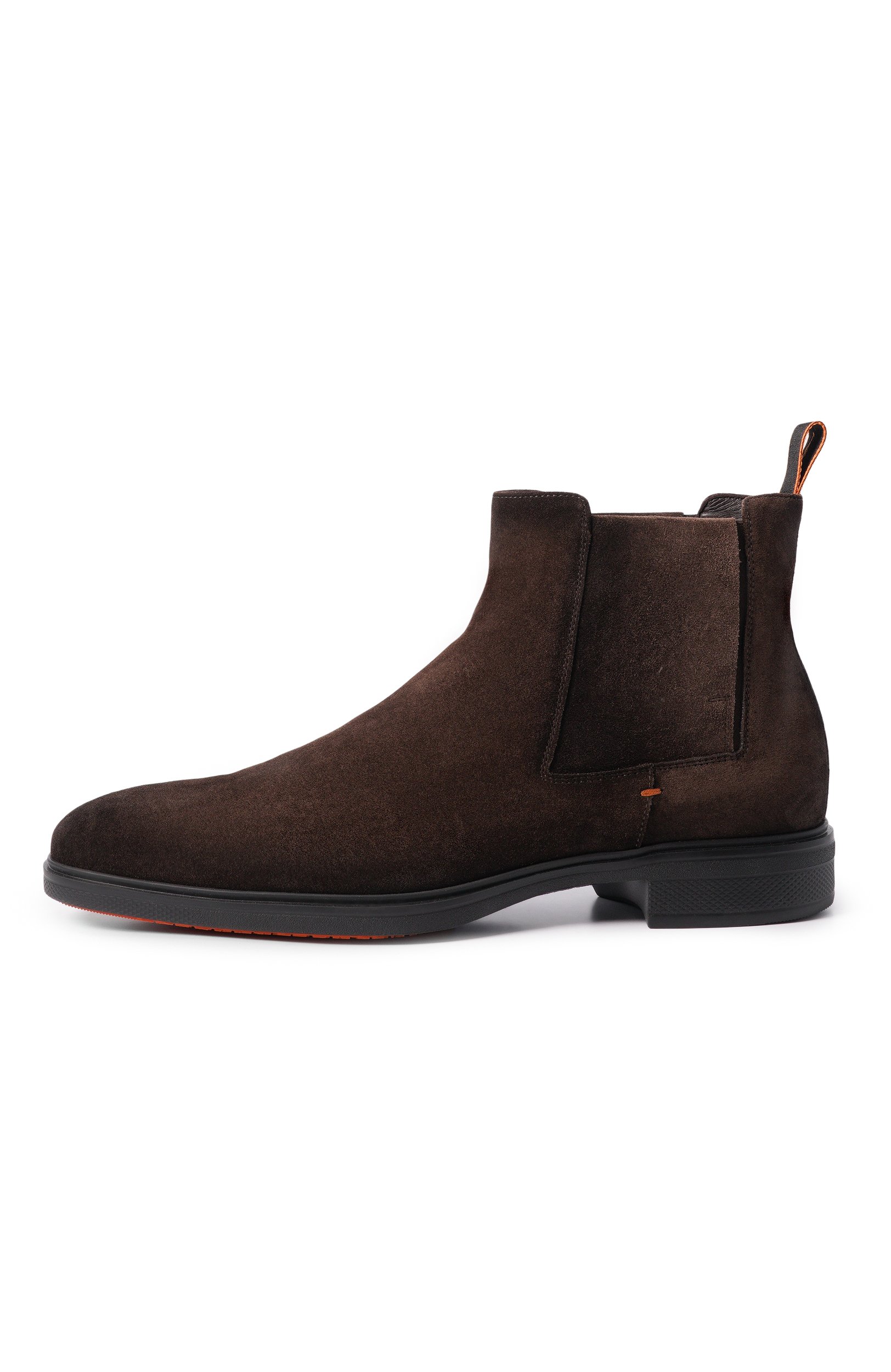 Замшевые челси easy SANTONI темно-коричневого цвета по цене 99500 руб., арт. MGEG18937NEAXGEX, фото 3 Замшевые челси easy SANTONI, арт. MGEG18937NEAXGEX, фото 3