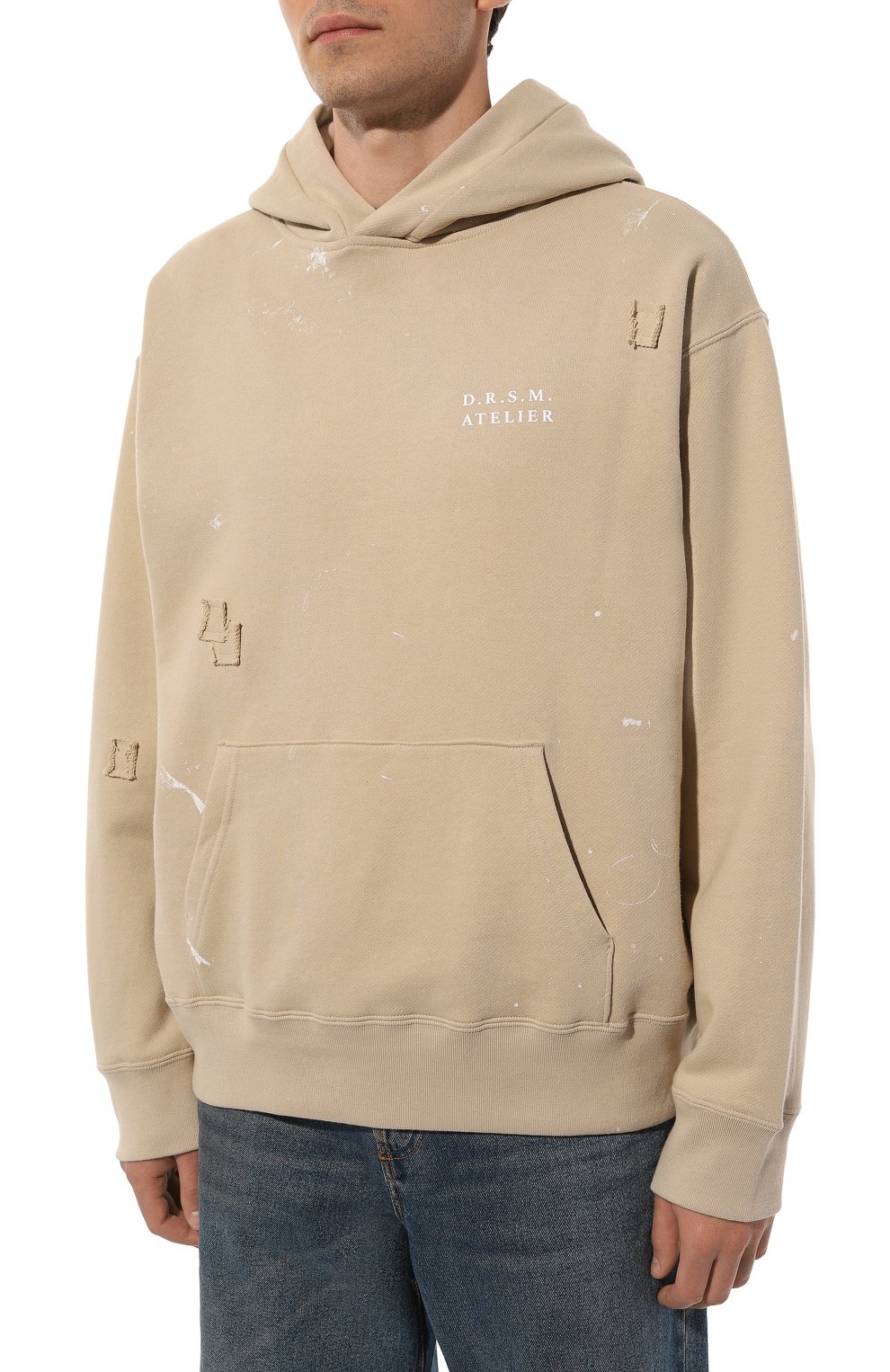 Хлопковое худи DOMREBEL, арт. M ATELIER H00DIE/PULL0VER H00DIE, фото 3