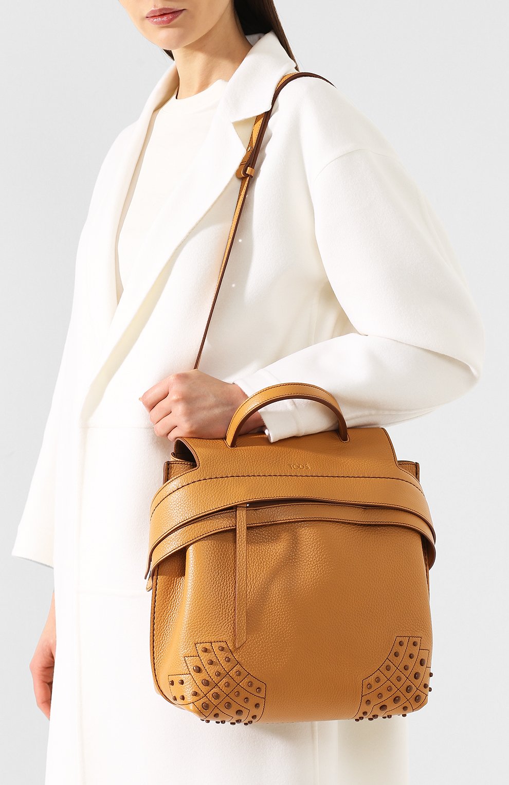 Рюкзак wave TOD’S желтого цвета по цене 210500 руб., арт. XBWAMRGD201MCL, фото 5 Рюкзак wave TOD’S, арт. XBWAMRGD201MCL, фото 5