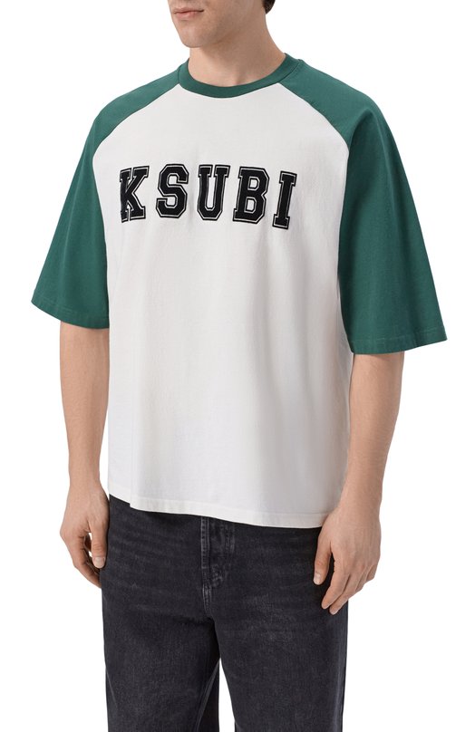 Хлопковая футболка Ksubi MPS26TE104 Зелёный  MPS26TE104 Фото 3
