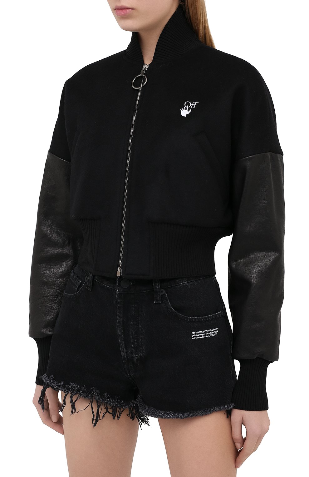 Шерстяной бомбер OFF-WHITE, арт. 0WEH014E20FAB0011055, фото 3