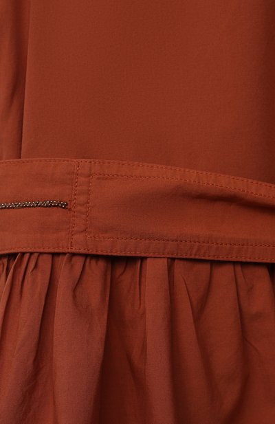 Хлопковое платье BRUNELLO CUCINELLI, арт. BH139A214A, фото 3