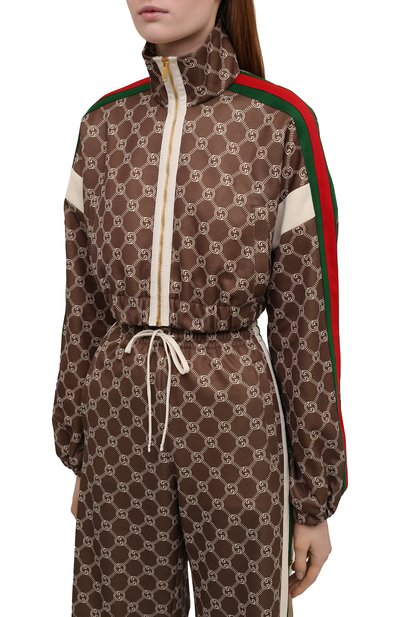 Бомбер GUCCI коричневого цвета по цене 168500 руб., арт. 671495/XJD1G, фото 3 Бомбер GUCCI, арт. 671495/XJD1G, фото 3