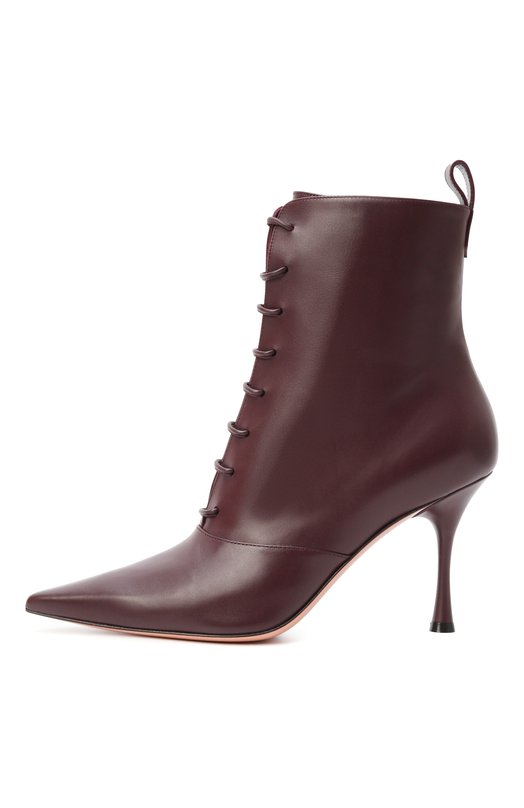 Кожаные ботильоны Vitello 85 Gianvito Rossi G72985.85LAC.VITB0UR Бордовый  G72985.85LAC.VITB0UR Фото 4