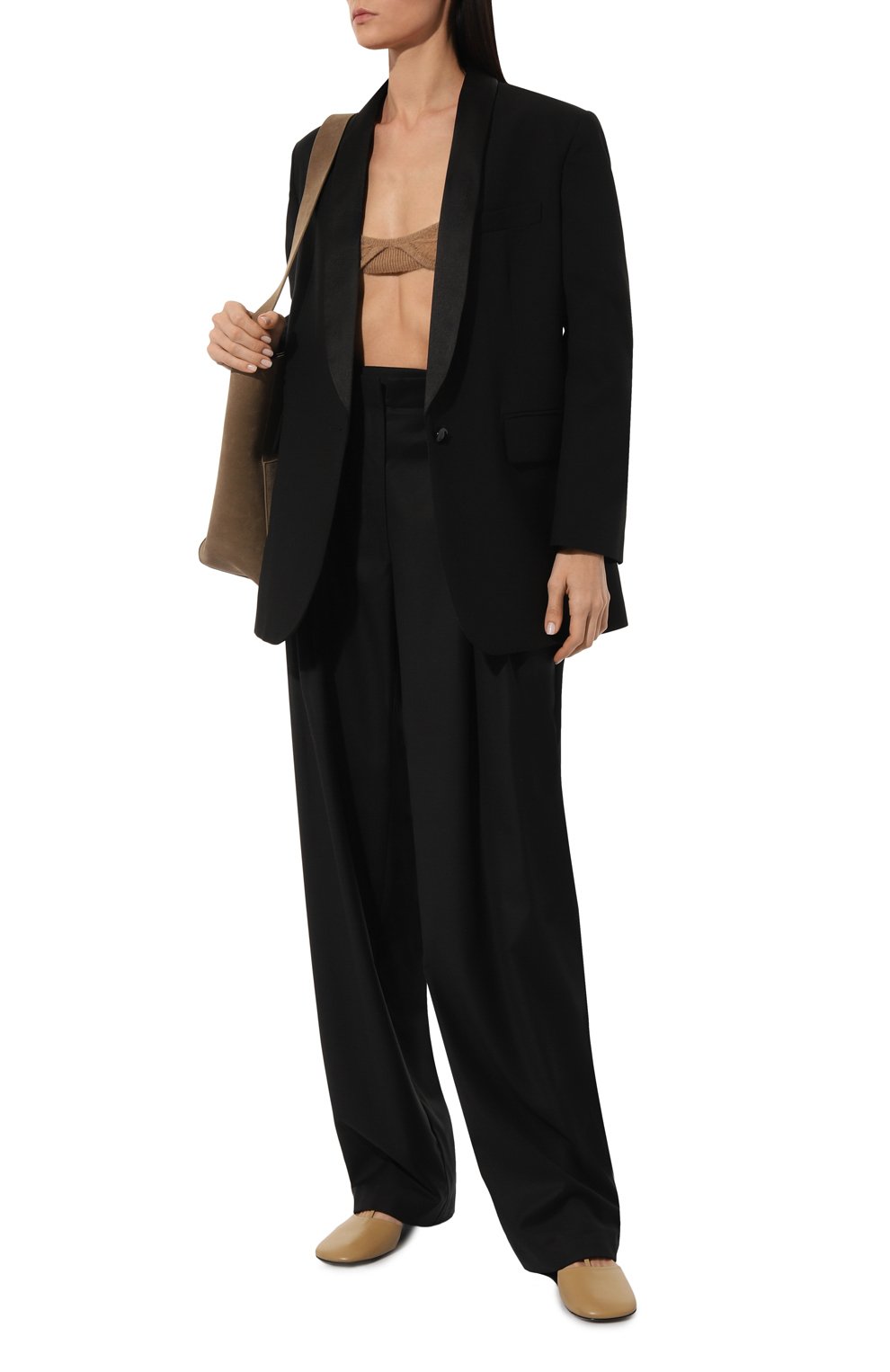 Кашемировый топ KHAITE бежевого цвета по цене 64150 руб., арт. 8252605/EDA, фото 2 Кашемировый топ KHAITE, арт. 8252605/EDA, фото 2