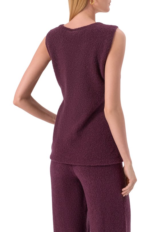 Кашемировый топ MVST M25.1MW.K102 Фиолетовый  M25.1MW.K102 Фото 4