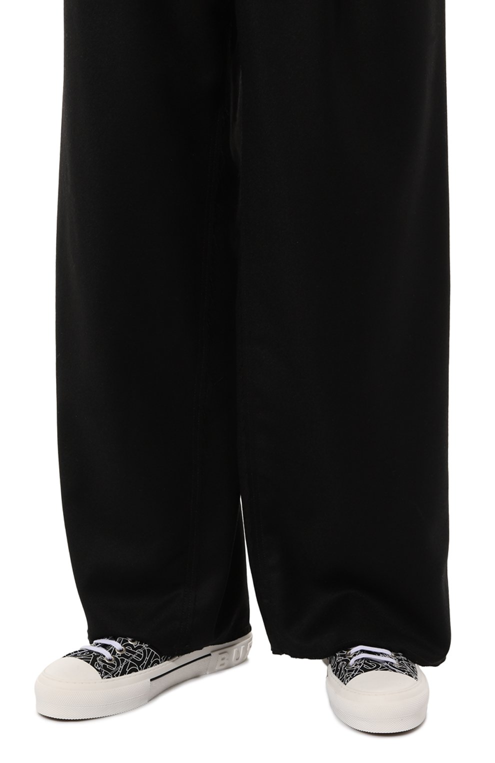 Текстильные кеды BURBERRY, арт. 8049880, фото 3