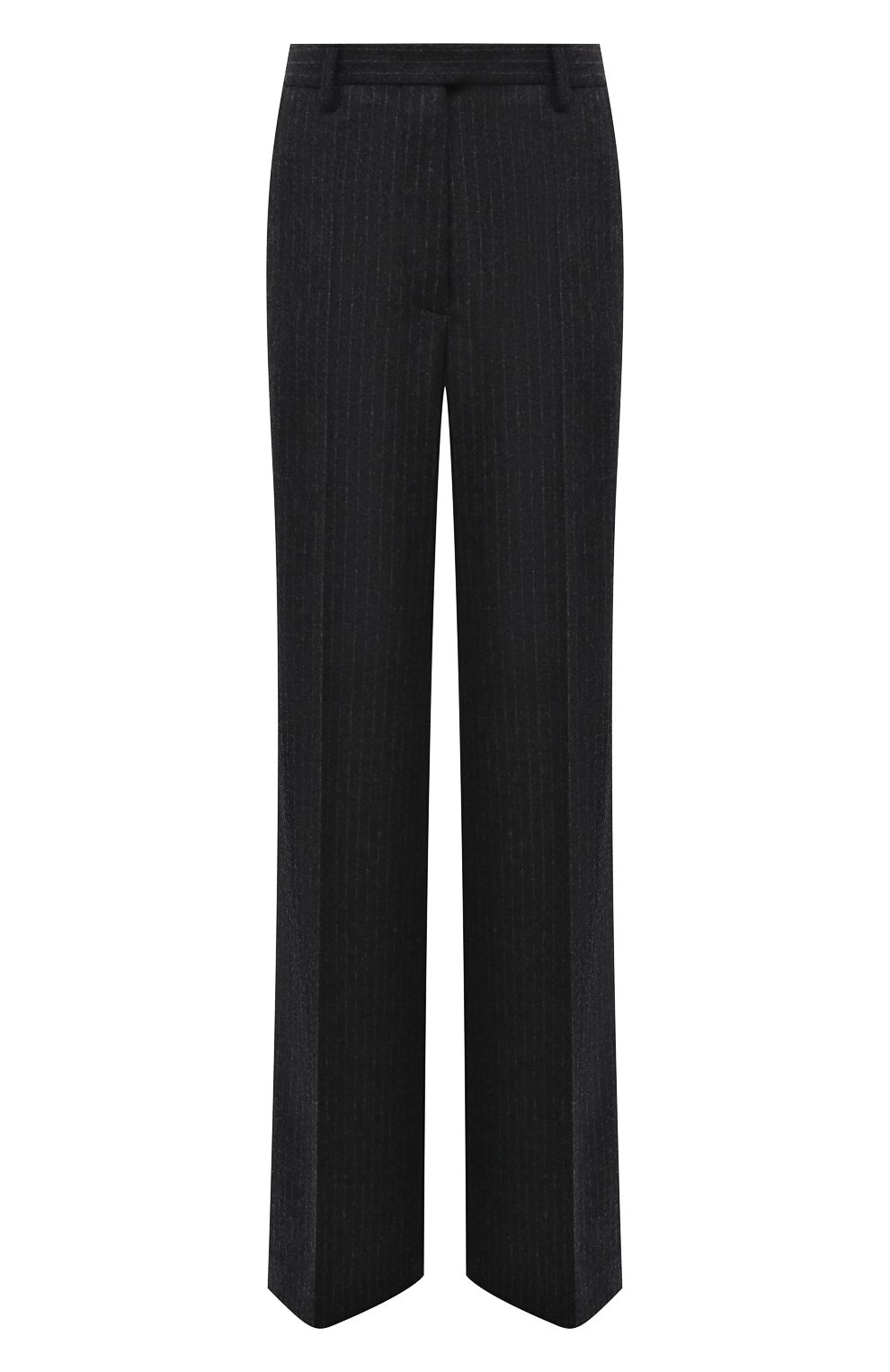 Шерстяные брюки PRADA темно-серого цвета по цене 125000 руб., арт. P290EG-1ZJ8-F0480-212, фото 1 Шерстяные брюки PRADA, арт. P290EG-1ZJ8-F0480-212, фото 1