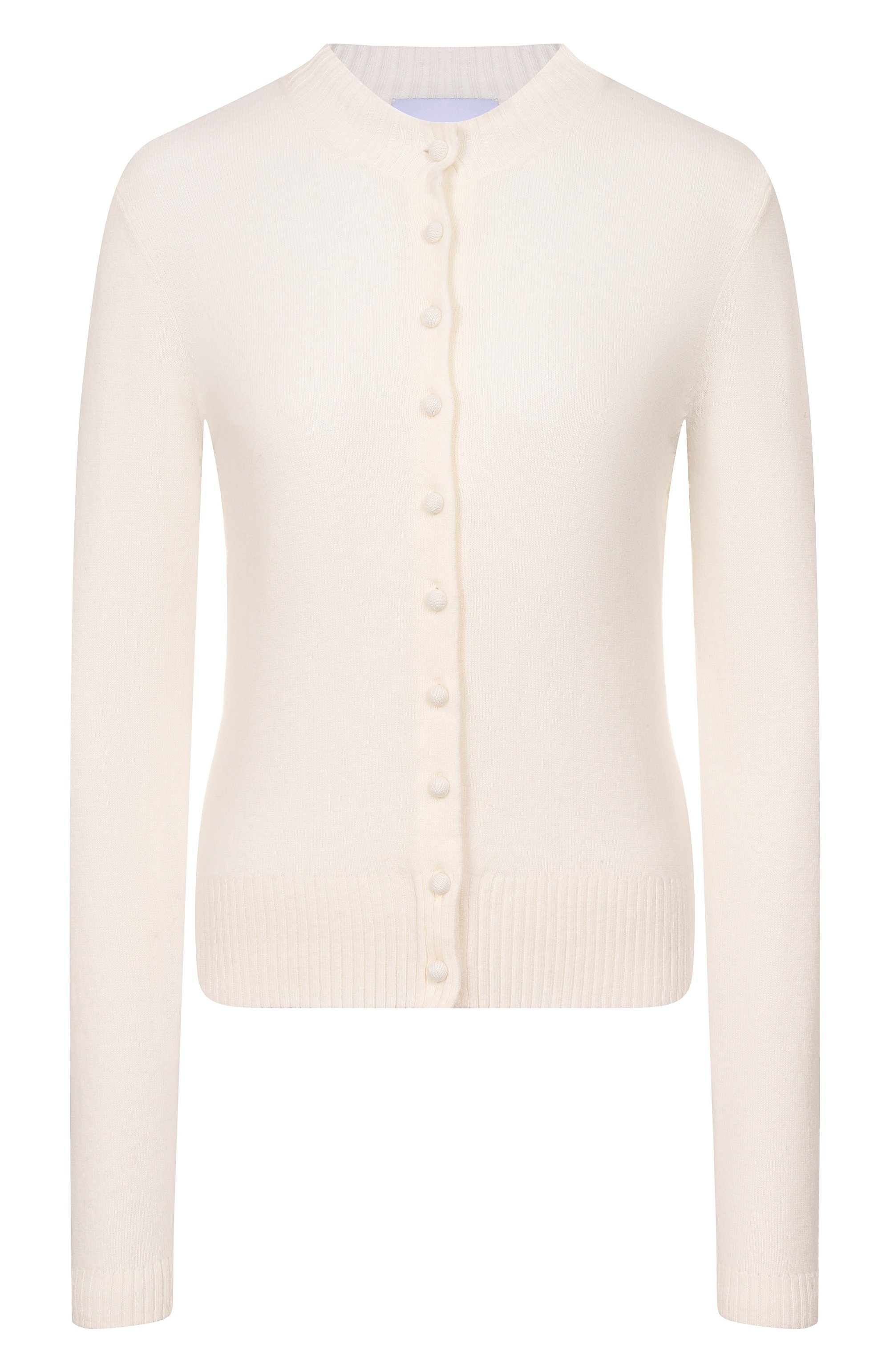 Кардиган из шерсти и кашемира ELLYME молочного цвета по цене 18900 руб., арт. 00381, фото 1 Кардиган из шерсти и кашемира ELLYME, арт. 00381, фото 1