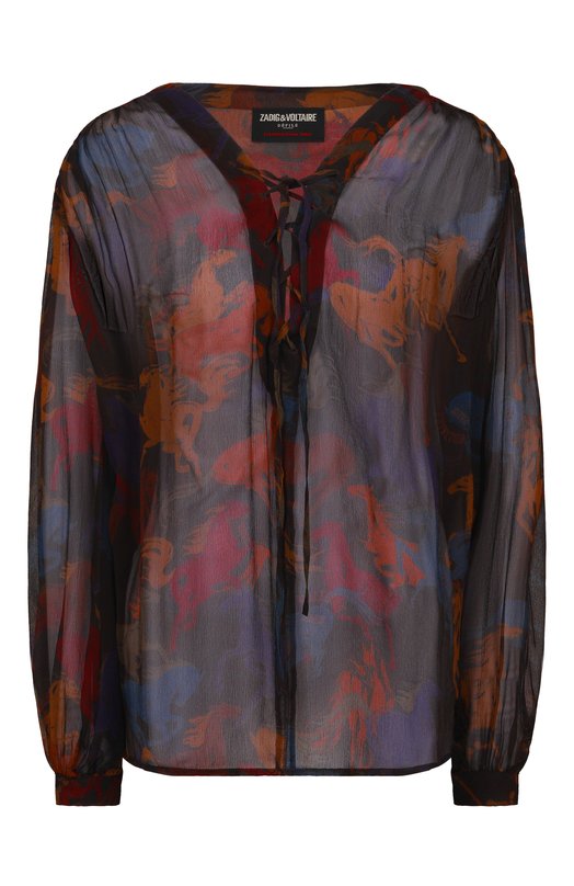 Блузка из вискозы Zadig and Voltaire WWSH02262 Разноцветный WWSH02262