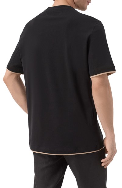 Хлопковая футболка BRUNELLO CUCINELLI, арт. M0B137427G, фото 4