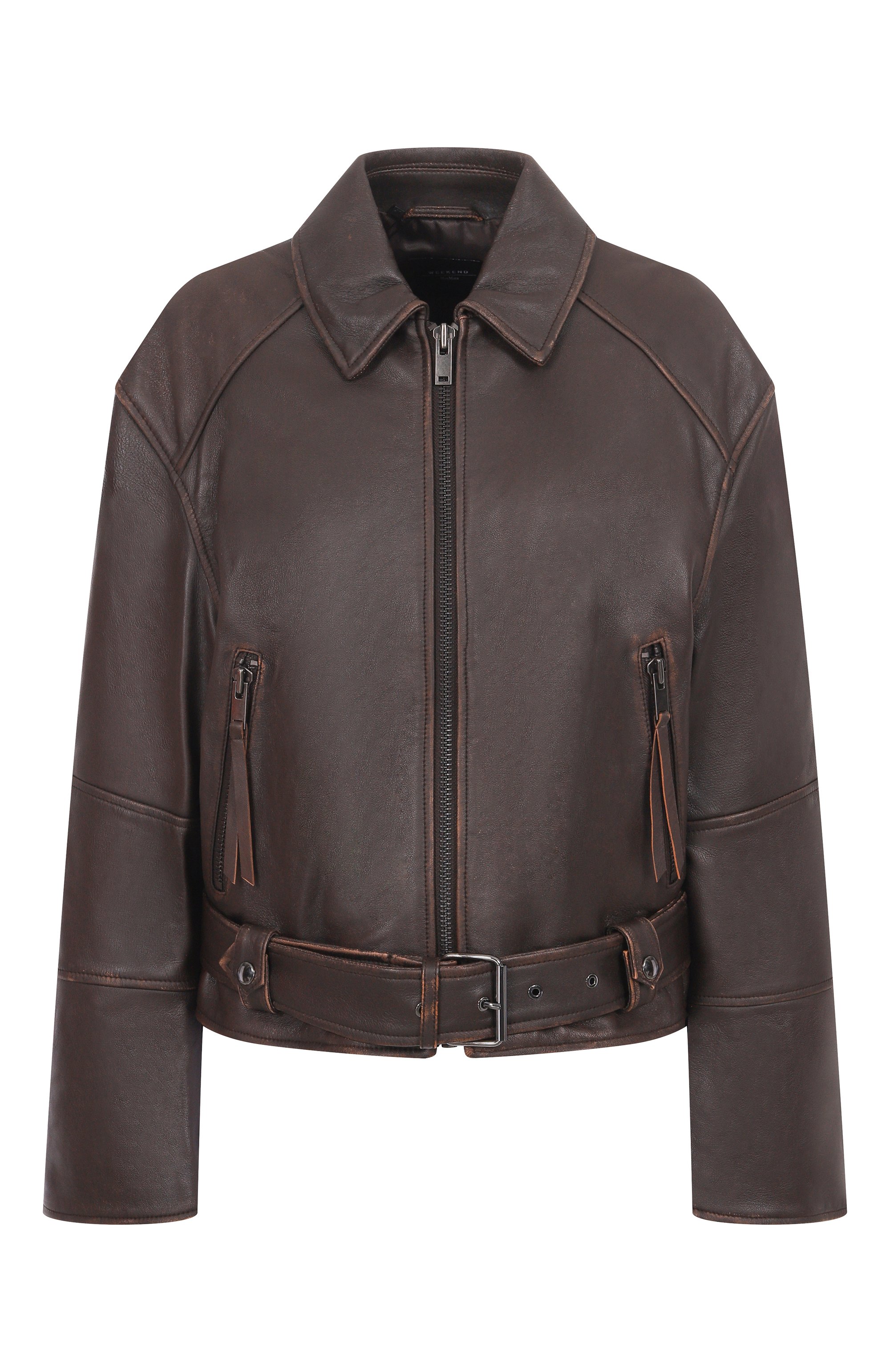 Кожаная куртка WEEKEND MAX MARA, арт. EGIZI0, фото 1