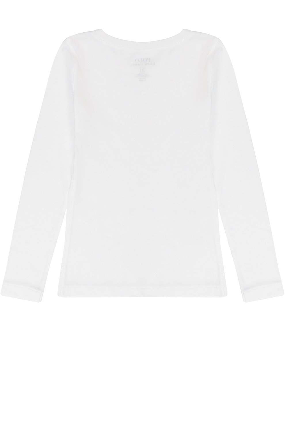 Однотонный лонгслив с логотипом бренда POLO RALPH LAUREN, арт. 312506086, фото 2