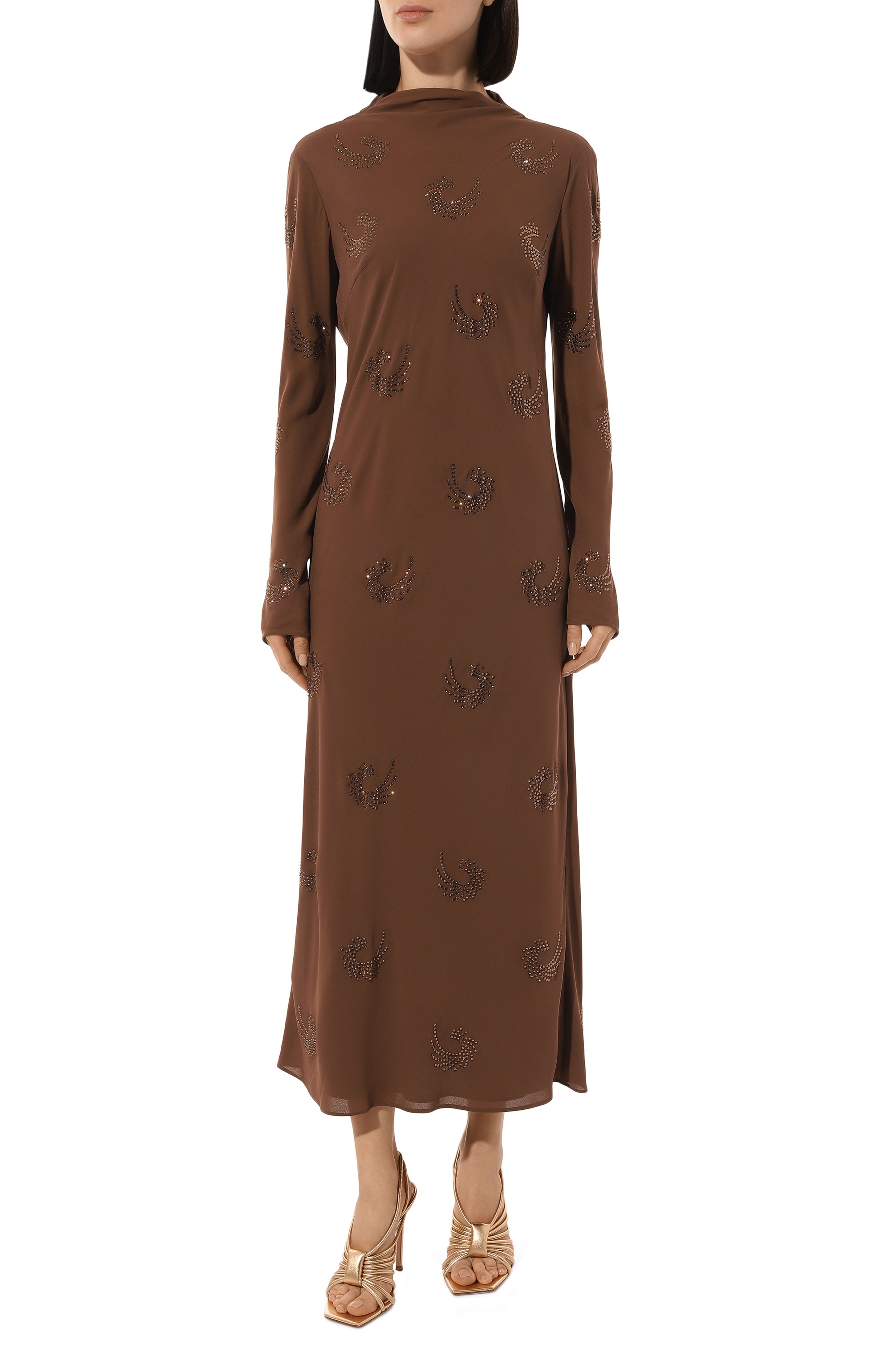 Платье с отделкой стразами PINKO, арт. 104335/A289, фото 3