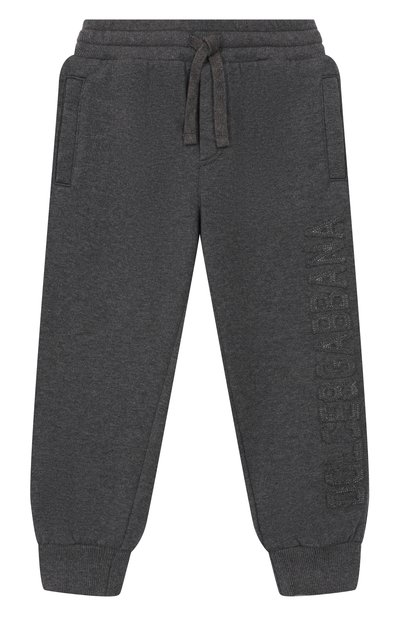 Хлопковые джоггеры DOLCE & GABBANA, арт. L4JPJN/G7PDS/8-12+