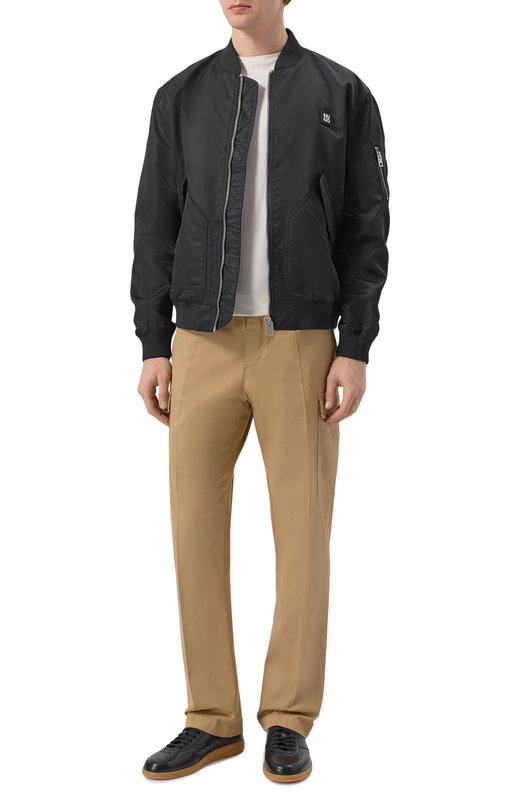 Кожаные кеды DBS-Olympic Santoni MBPG22072FARTFRI Чёрный  MBPG22072FARTFRI Фото 2