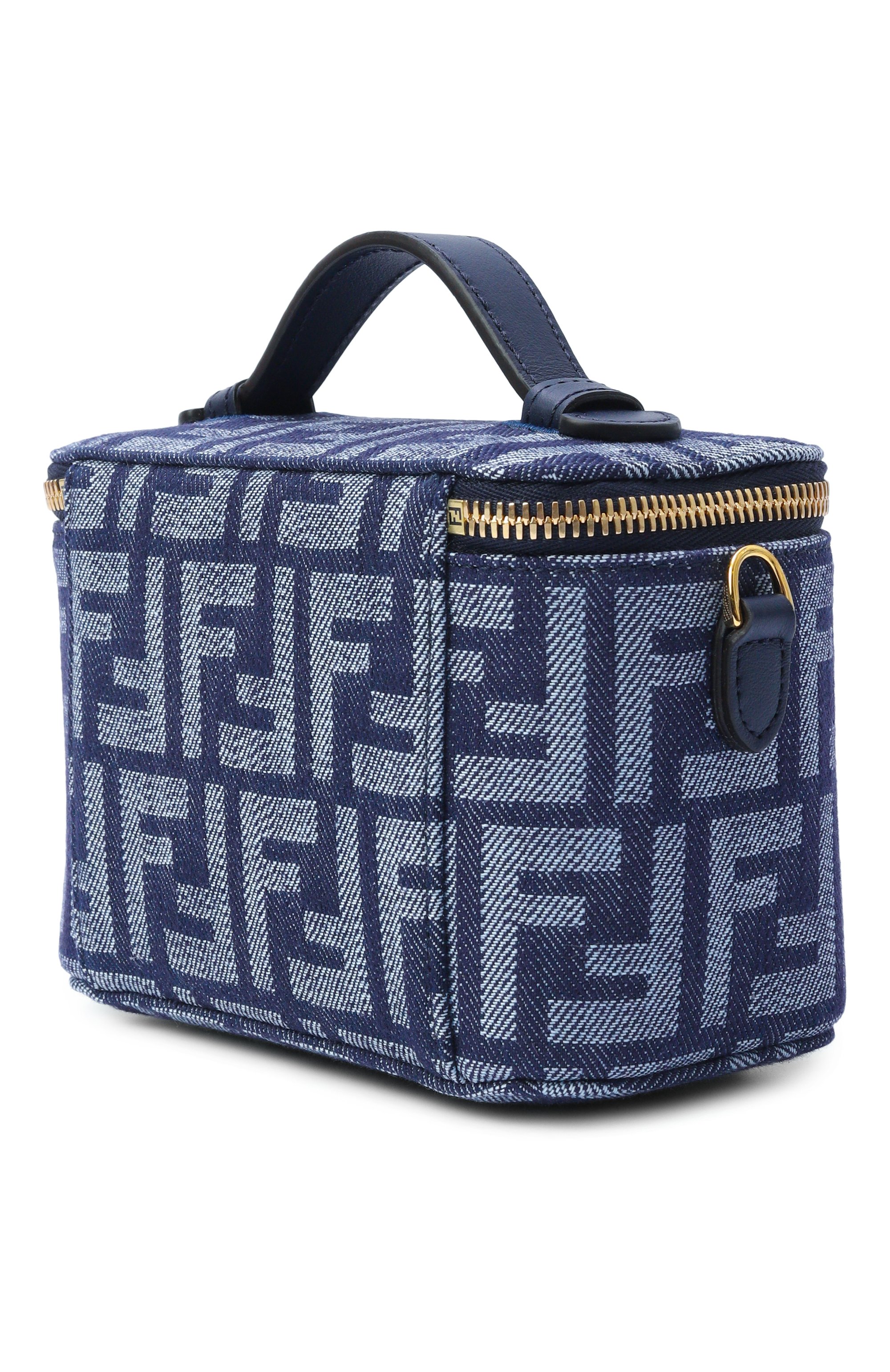 Сумка vanity FENDI синего цвета по цене 249000 руб., арт. 8BS108/AWVA, фото 4 Сумка vanity FENDI, арт. 8BS108/AWVA, фото 4