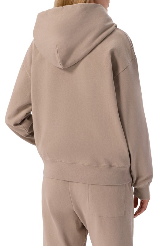 Хлопковая толстовка Sporty and Rich ST08868326BR08 Бежевый  ST08868326BR08 Фото 4