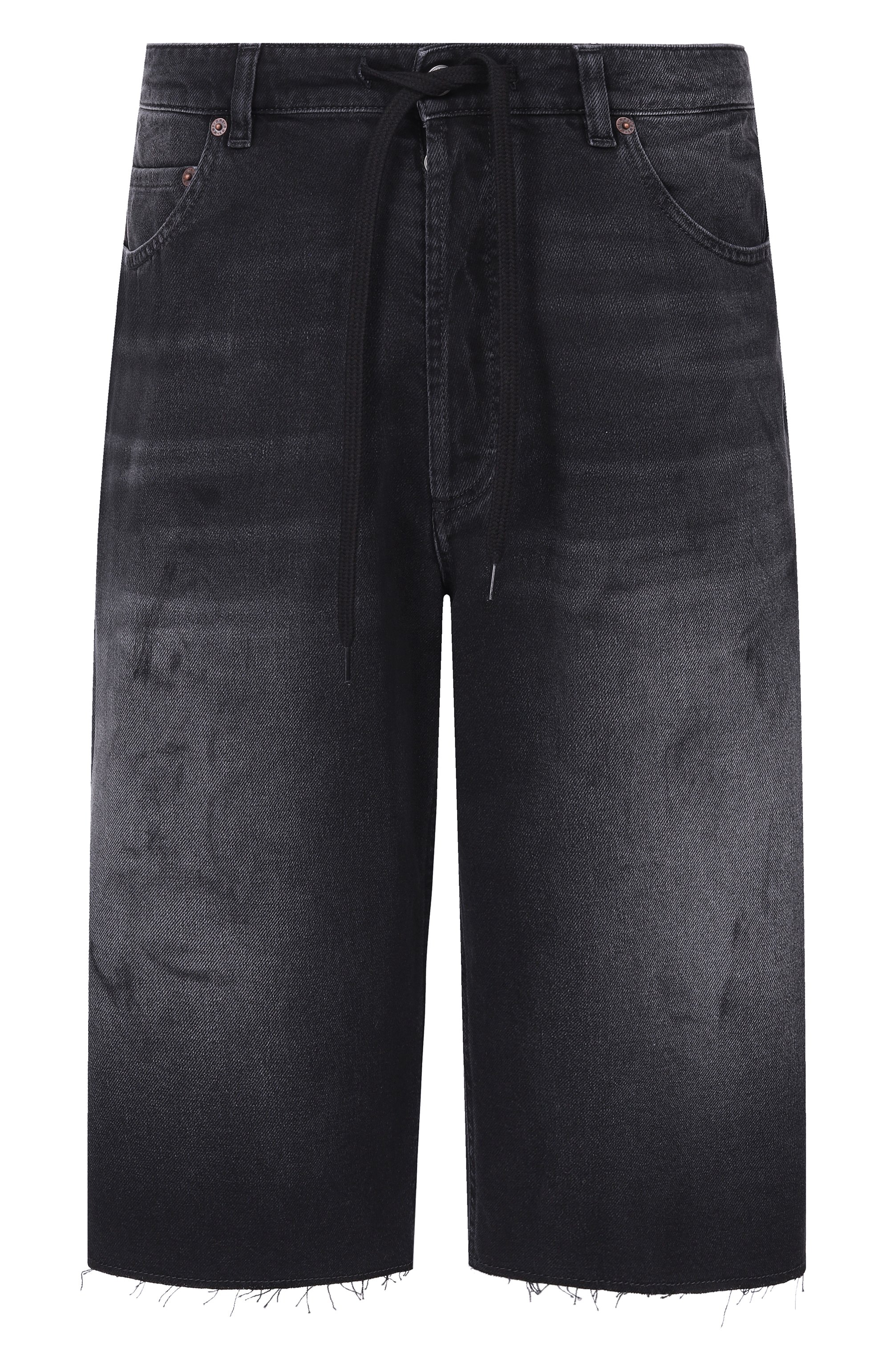 Джинсовые шорты MM6 темно-серого цвета по цене 64500 руб., арт. SH0MU0014/M30064, фото 1 Джинсовые шорты MM6, арт. SH0MU0014/M30064, фото 1