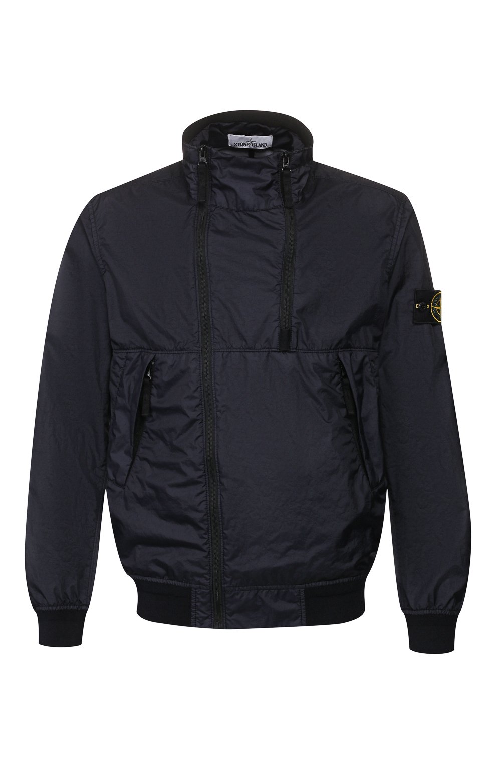 Бомбер STONE ISLAND темно-синего цвета по цене 48950 руб., арт. 721542323, фото 1 Бомбер STONE ISLAND, арт. 721542323, фото 1