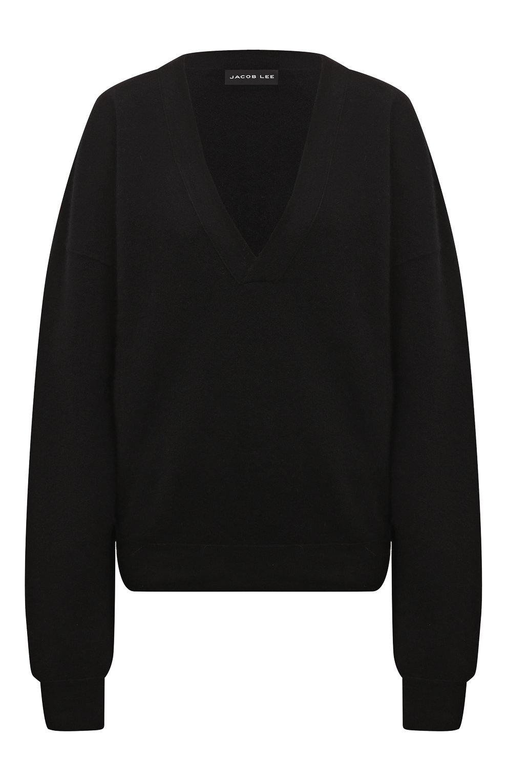 Кашемировый пуловер JACOB LEE черного цвета по цене 105000 руб., арт. WKS022AW24GB, фото 1 Кашемировый пуловер JACOB LEE, арт. WKS022AW24GB, фото 1