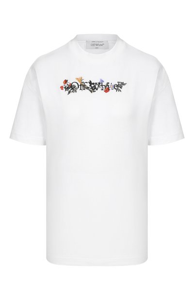 Женская хлопковая футболка OFF-WHITE, арт. 0WAA089F25JER002