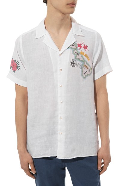 Льняная рубашка LA MARTINA, арт. VMC309/TL319, фото 3