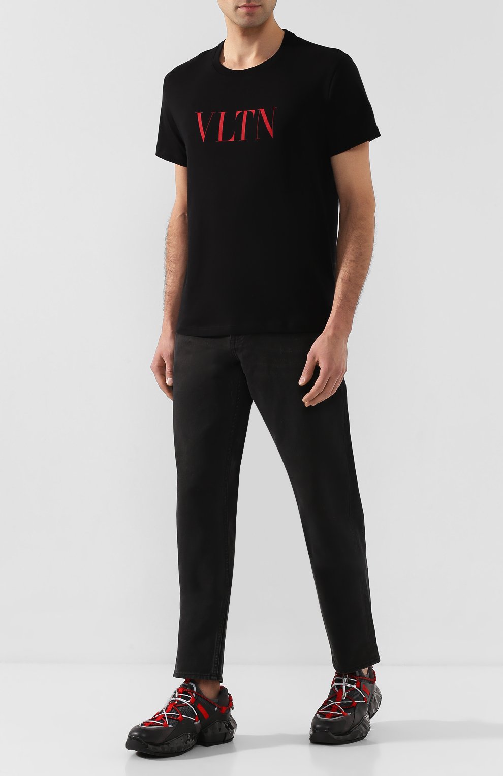 Хлопковая футболка VALENTINO, арт. TV3MG10V3LE, фото 2