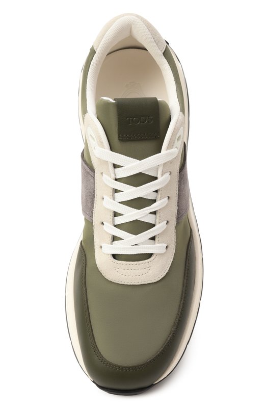 Комбинированные кроссовки Tod’s XXM63K0GT70U4I Хаки  XXM63K0GT70U4I Фото 6