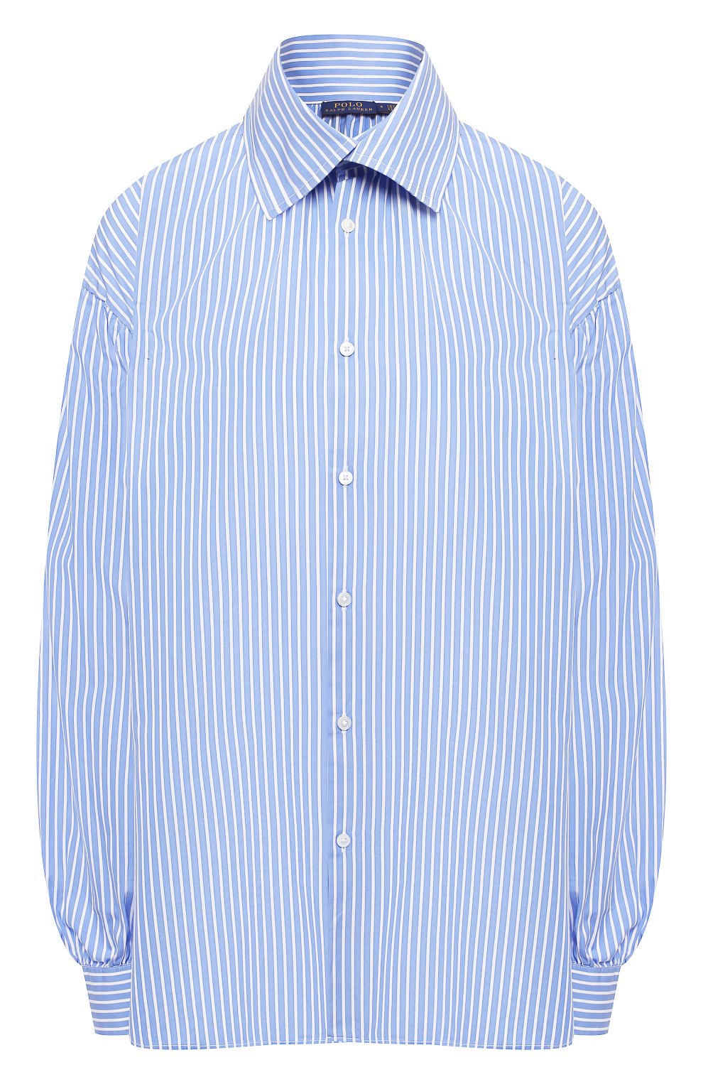Хлопковая рубашка POLO RALPH LAUREN голубого цвета по цене 13550 руб., арт. 211765037, фото 1 Хлопковая рубашка POLO RALPH LAUREN, арт. 211765037, фото 1