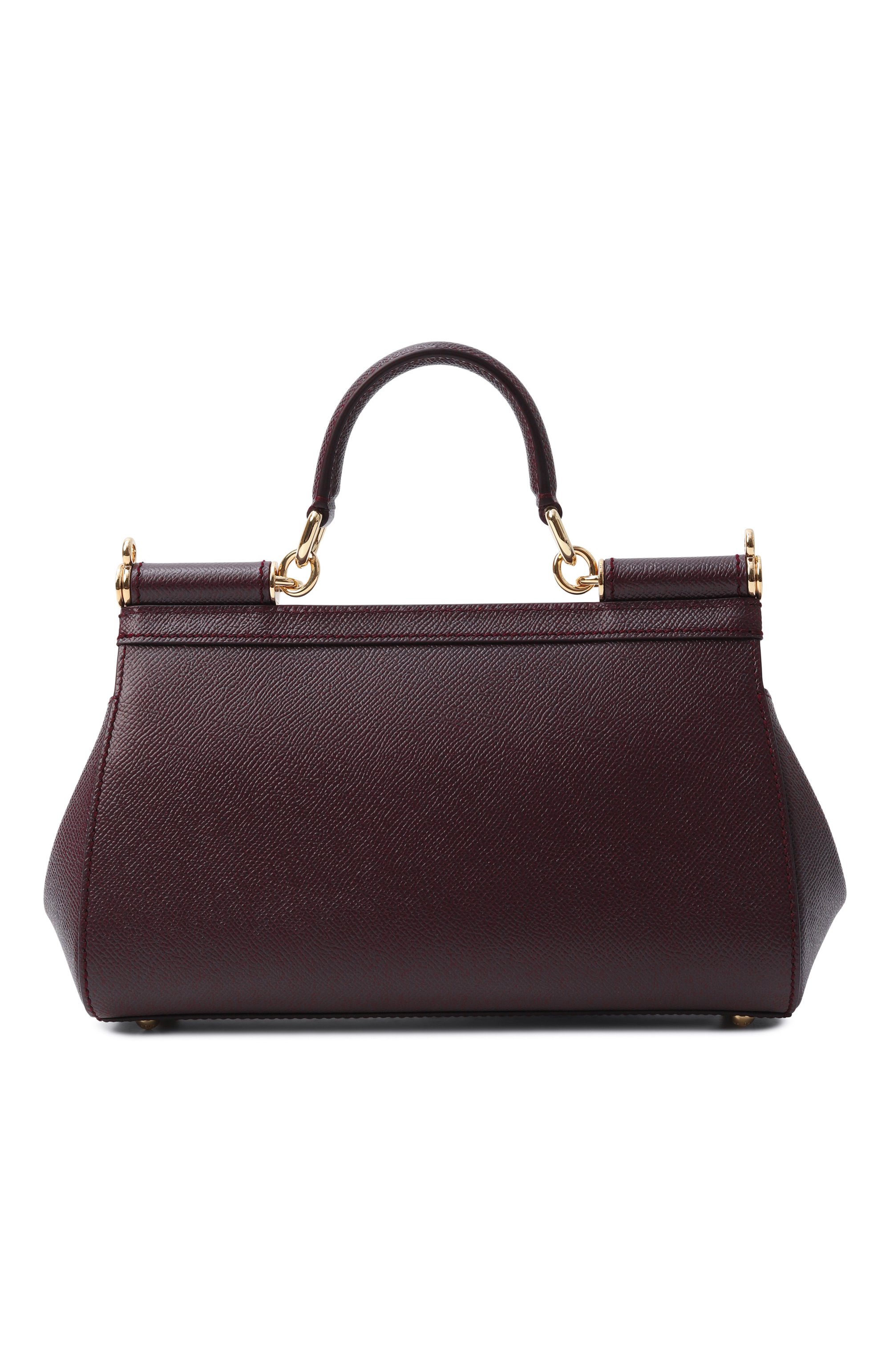 Сумка sicily medium DOLCE & GABBANA темно-бордового цвета по цене 215000 руб., арт. BB7652/B1001, фото 6 Сумка sicily medium DOLCE & GABBANA, арт. BB7652/B1001, фото 6