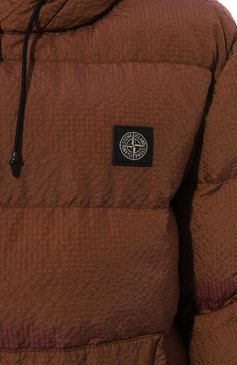 Мужская пуховый анорак STONE ISLAND коричневого цвета, арт. 731543234 | Фото 5 (Кросс-КТ: Куртка; Мужское Кросс-КТ: пуховик-короткий; Рукава: Длинные; Материал внешний: Синтетический материал; Материал сплава: Проставлено; Драгоценные камни: Проставлено; Длина (верхняя одежда): Короткие; Материал утеплителя: Пух и перо; Стили: Кэжуэл)