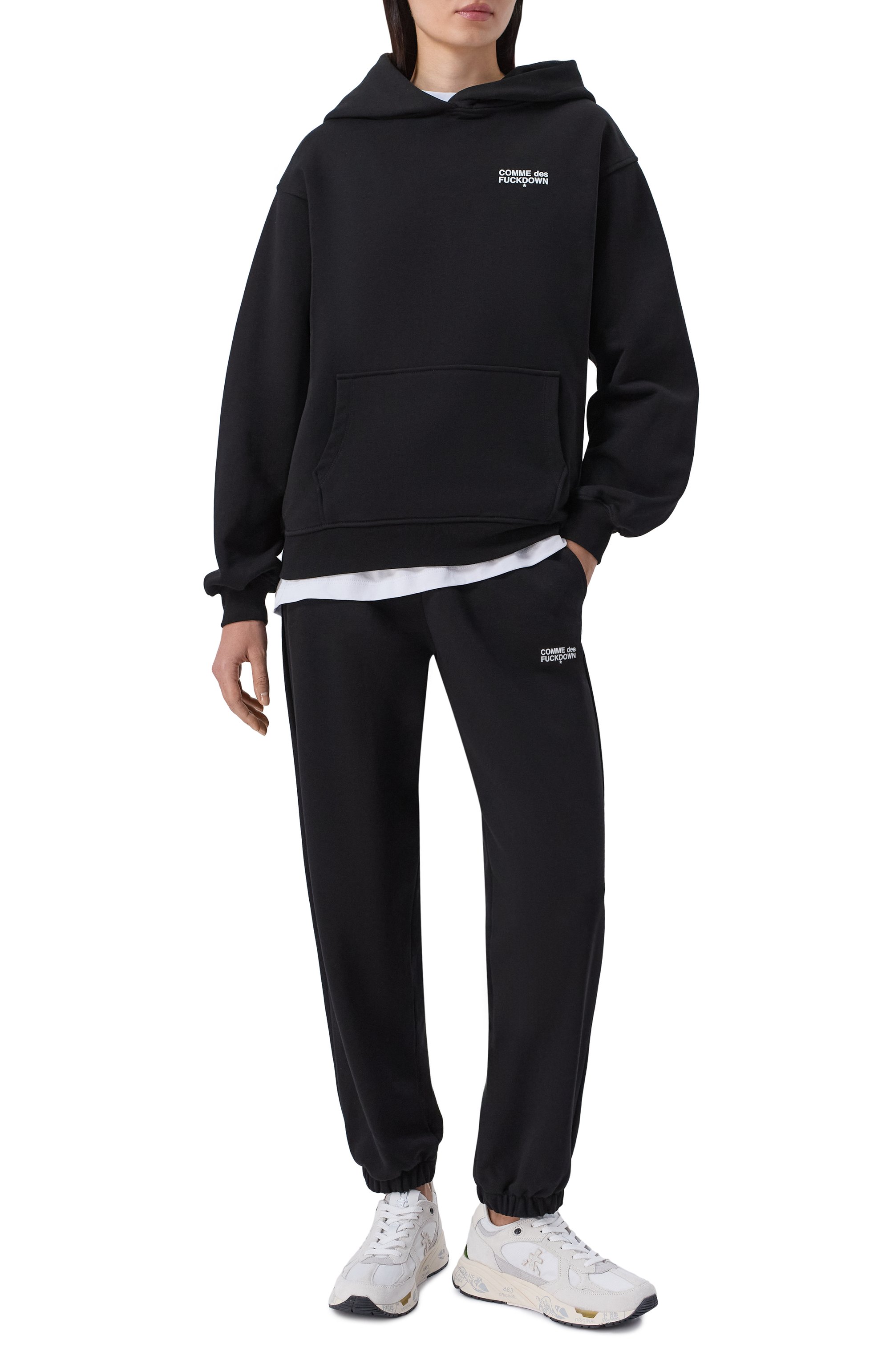 Хлопковые джоггеры COMME DES FUCKDOWN, арт. CFABW01552, фото 2