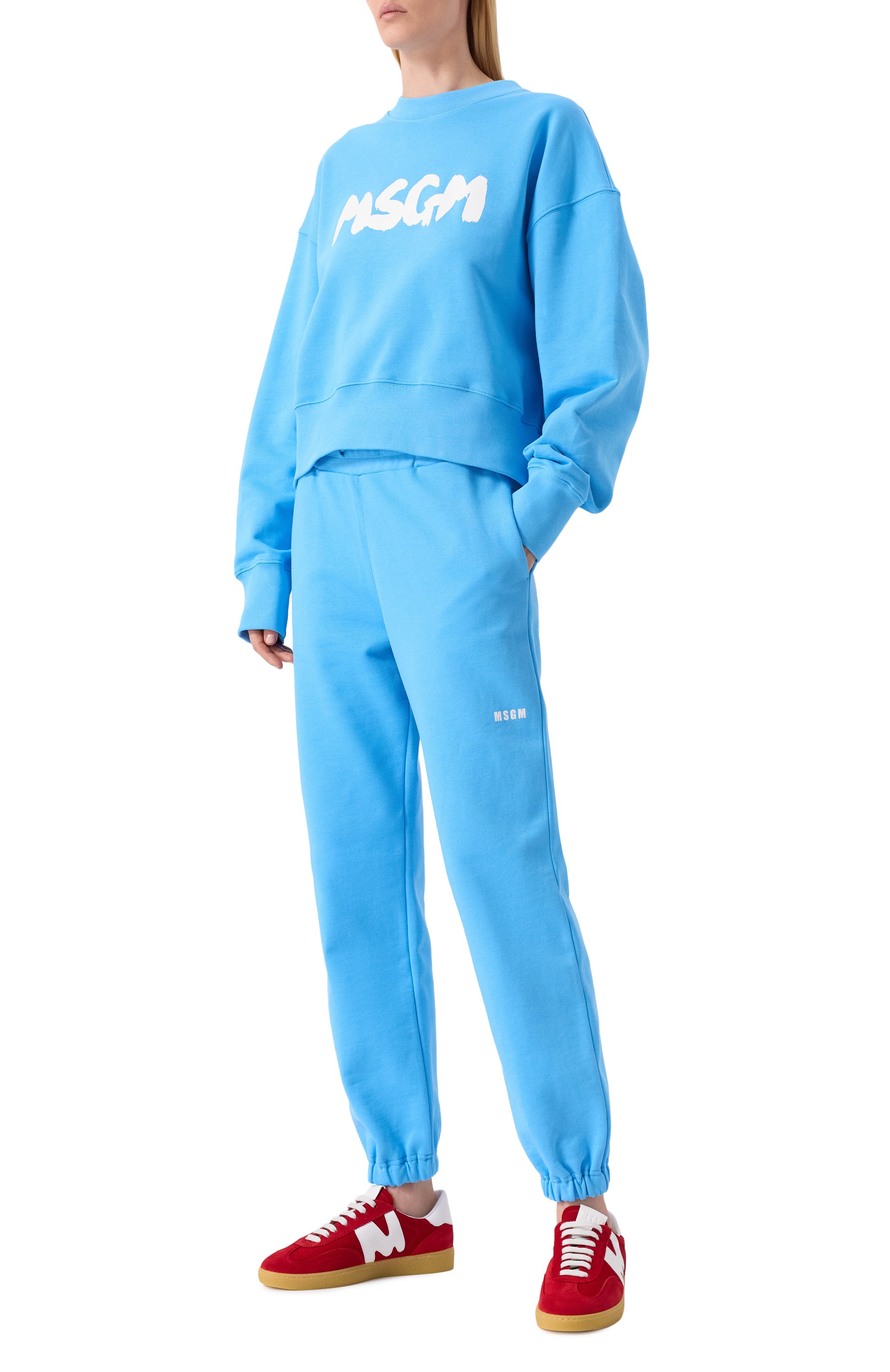 Хлопковые джоггеры MSGM, арт. 3841MDP500/257000, фото 2