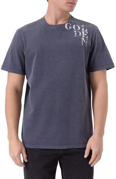 Хлопковая футболка GOLDEN GOOSE DELUXE BRAND, арт. GMP01220.P002136, фото 3