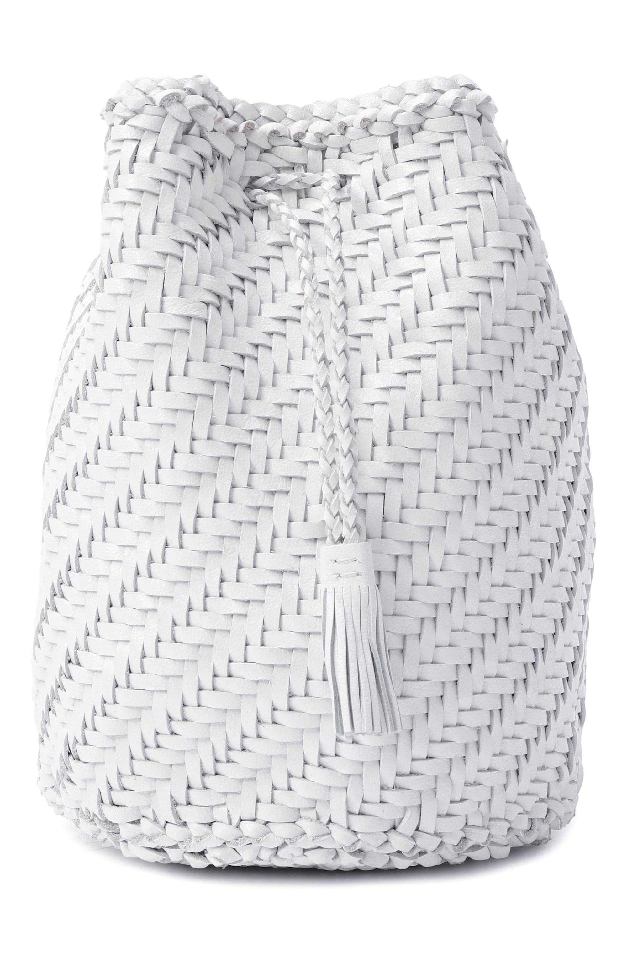 Сумка pompom double jump DRAGON DIFFUSION белого цвета по цене 39200 руб., арт. 8838, фото 1 Сумка pompom double jump DRAGON DIFFUSION, арт. 8838, фото 1