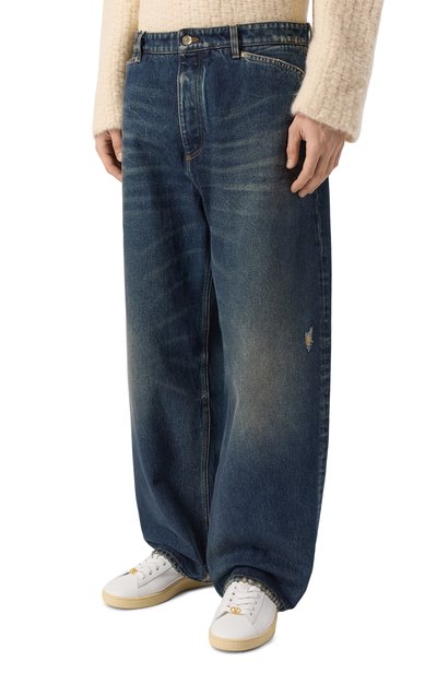 Джинсы over DOLCE & GABBANA синего цвета по цене 125500 руб., арт. GP232D/G8P07, фото 3 Джинсы over DOLCE & GABBANA, арт. GP232D/G8P07, фото 3