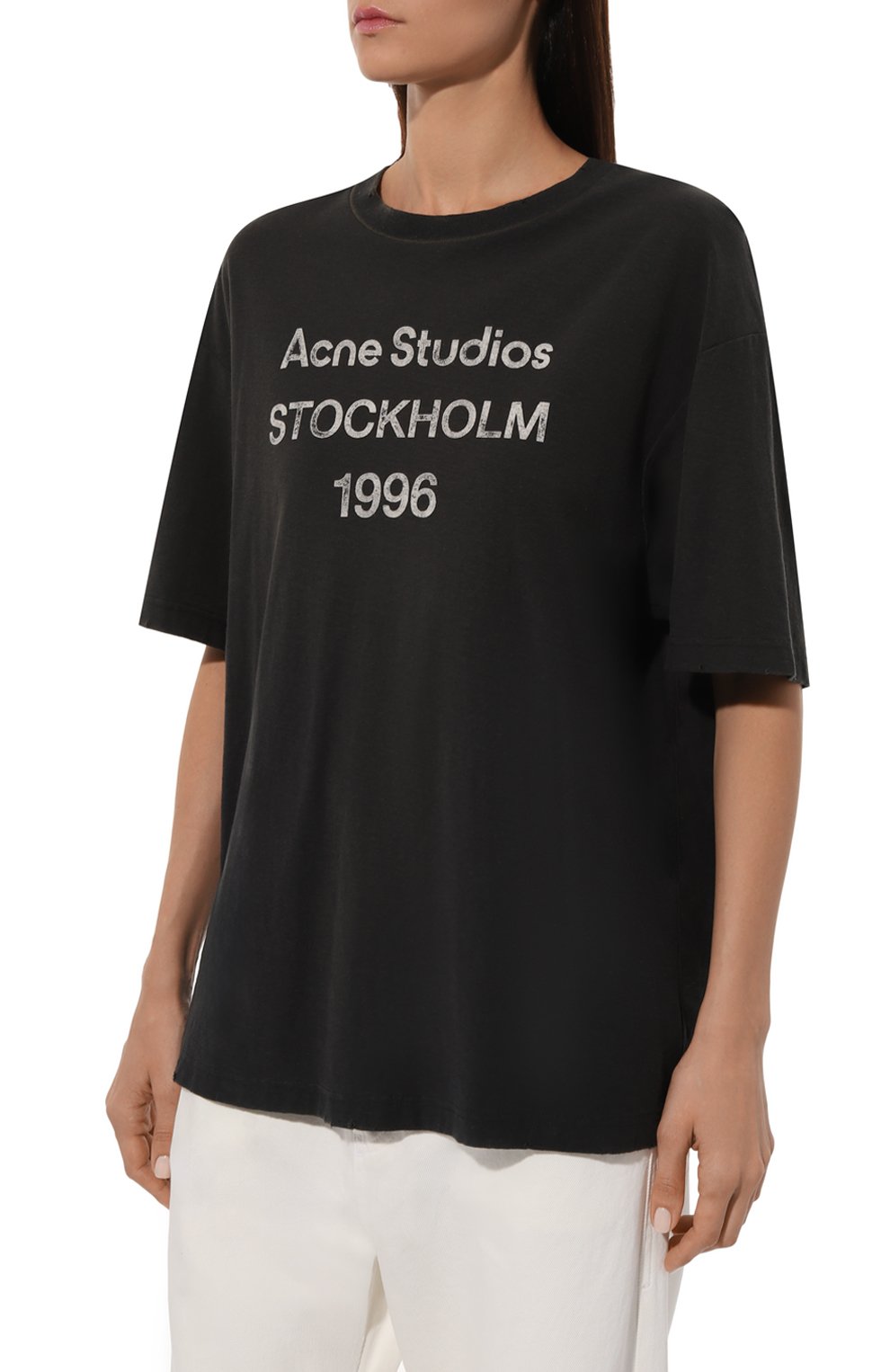 Хлопковая футболка ACNE STUDIOS, арт. FN-UX-TSHI000013, фото 3