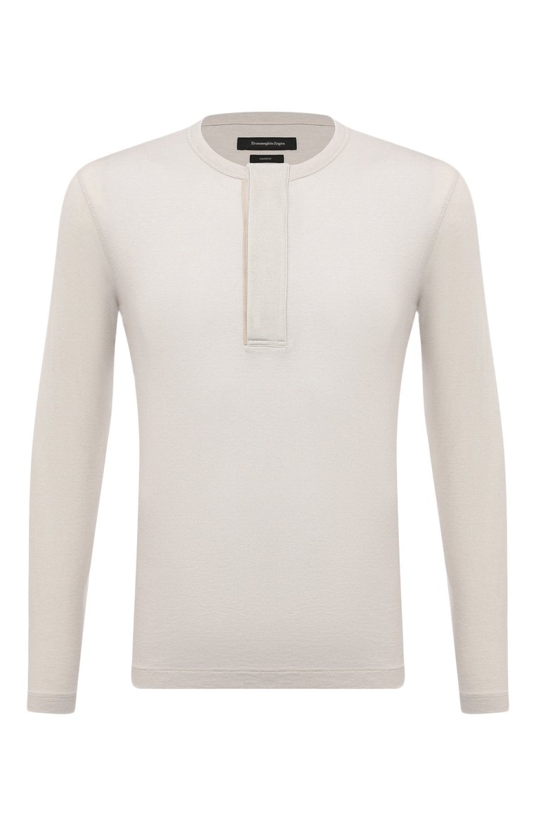 Лонгслив-хенли из хлопка и кашемира ZEGNA, арт. UY387/716, фото 1